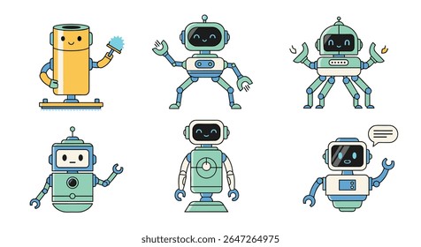 O desenvolvimento e aplicação de diferentes tipos de robôs de sistemas de inteligência artificial
