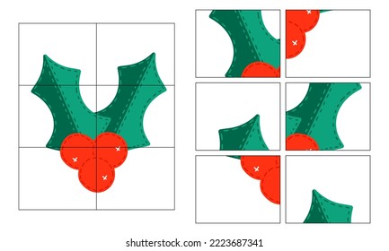 Development of children. Cut, assemble a mug of cubes. Puzzle, test, IQ, developing, for schoolchildren, preschoolers. Logic exercises. Christmas games for printing. Preparation for school.