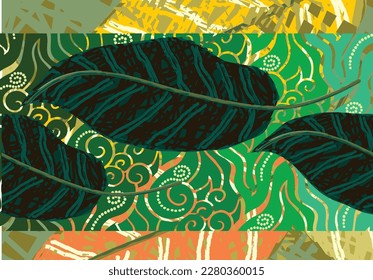 Desarrollo de diseños de motivos de batik clásicos combinados con patrones florales modernos