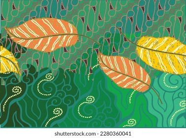 Development of classic batik motif designs combined with modern floral patterns