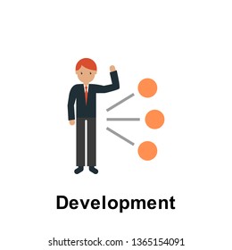 Development color icon. Element of business illustration. Premium quality graphic design icon. Signs and symbols collection icon for websites, web design, mobile app