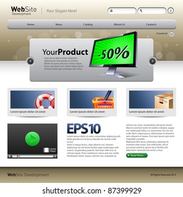 Development Company Website Template Design
