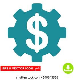 Development Cost EPS vector pictogram. Illustration style is flat iconic soft blue symbol on white background.