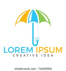 Development creative umbrella logo.