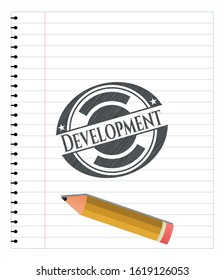 Development drawn in pencil. Vector Illustration. Detailed.
