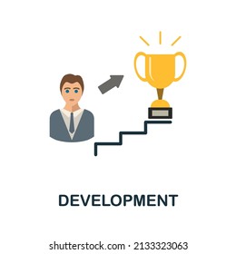 Development flat icon. Colored element sign from company value collection. Flat Development icon sign for web design, infographics and more.