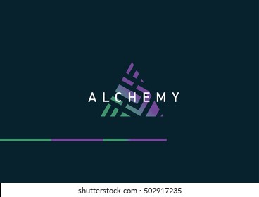 Development Of Geometric Logo On Alchemy