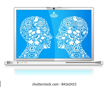 The development of global communications. Communication in mobile and internet networks