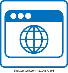 Development globe, illustration, vector on a white background.