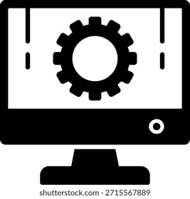 Diseño de iconos de estilo de glifo de desarrollo