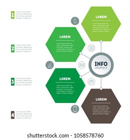 The development and growth of the business. Time line of Social tendencies and trends graph. Infographics. Business concept with 4 options, parts, steps or processes.