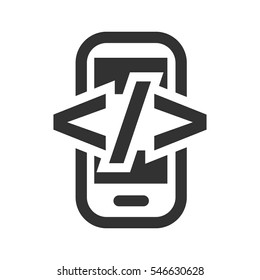 development html flat icon on white background