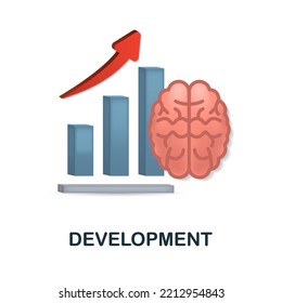 Development icon. 3d illustration from brain procces collection. Creative Development 3d icon for web design, templates, infographics and more