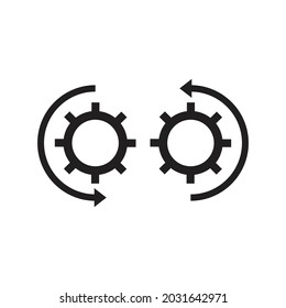 Diseño de icono de desarrollo aislado en ilustración vectorial de fondo blanco