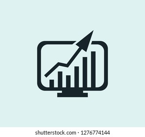 Development icon line isolated on clean background. Development icon concept drawing icon line in modern style. Vector illustration for your web mobile logo app UI design.