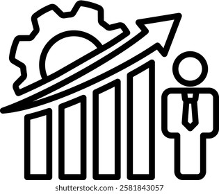 Development Icon Line Vector Illustration