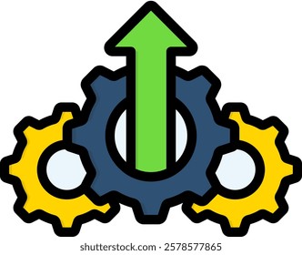 Development Icon Lineal Color Vector Illustration