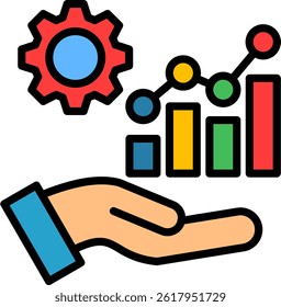 Development Icon Lineal Color Vector Illustration