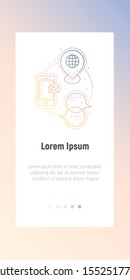 Development icon mobile message, idea world, chat. A collection of high quality color outline logo for website design and mobile apps. Vector illustration on a white background. EPS 10