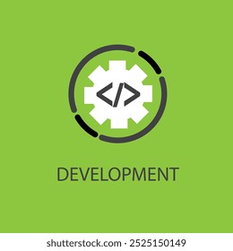 Development icon service tool logo template vector image