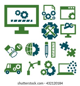 development icon set