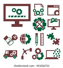 development icon set