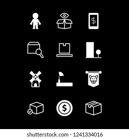 development icon set about internet, money, human and building vector set