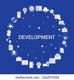 Development Icon Set. Infographic Vector Template