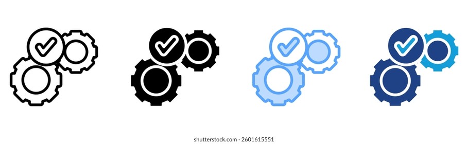 Development Icon Set Multiple Style Collection