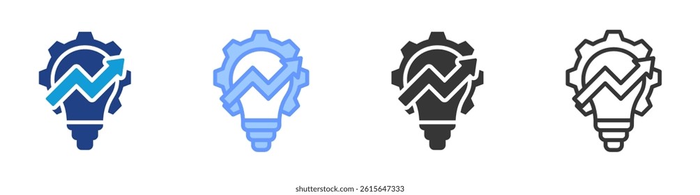 Development icon set multiple style collection