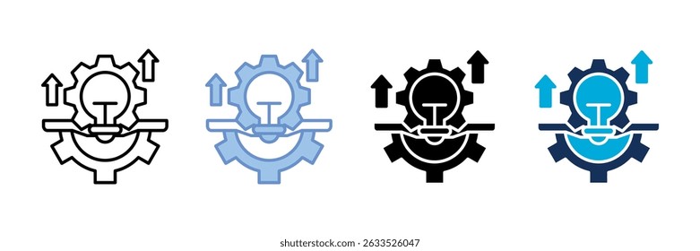 Development Icon Set Multiple Style Collection