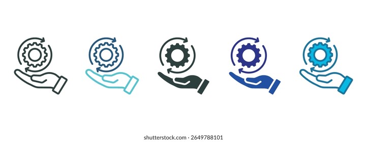 Ícone de Desenvolvimento Definir Vários Estilos de