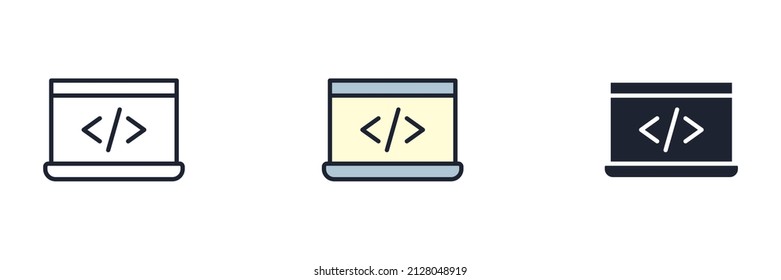 development icon symbol template for graphic and web design collection logo vector illustration