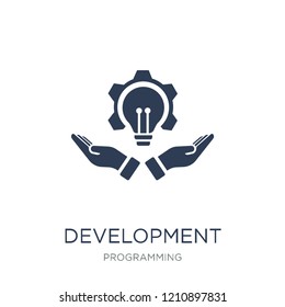 Development icon. Trendy flat vector Development icon on white background from Programming collection, vector illustration can be use for web and mobile, eps10