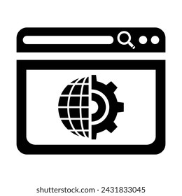 Development Icon, Vector Graphics Illustrations 