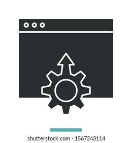 Development icon vector illustration logo template for many purpose. Isolated on white background.