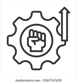 Development Icon Vector Illustration Outline Style