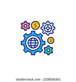development icon in vector. Logotype