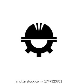 Development icons, helmets, vector illustrations, in white bacground.