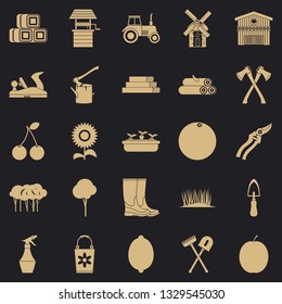 Development icons set. Simple set of 25 development icons for web for any design