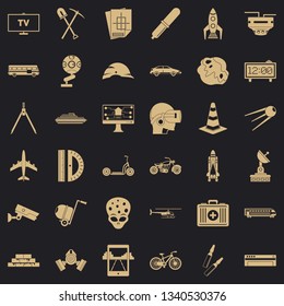 Development icons set. Simple style of 36 development vector icons for web for any design