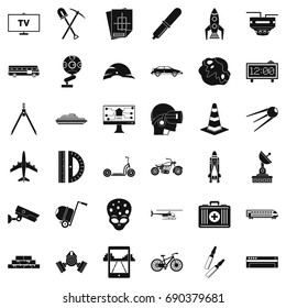 Development icons set. Simple style of 36 development vector icons for web isolated on white background