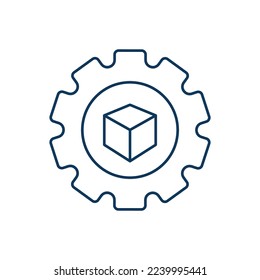 Icono universal de línea de desarrollo ui ux símbolo del elemento.