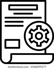 Development Line Vector Icon Design