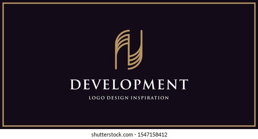 Development logo design inspiration. Future logo is sophisticated
