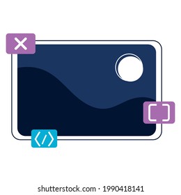 development mobile app isolated design