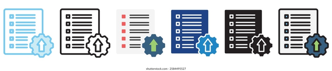 Development multi-style icon, outline, flat, glyph, dual tone, line color. For UI, UX, app and web development, digital or print. for industry, education, business, financial, Human Resources theme.