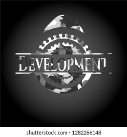 Development on grey camo pattern