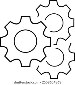 Development and operations concept editable stroke. Operations Management Line Icons. Performance Management vector and icons. Pixel perfect with transparent background.