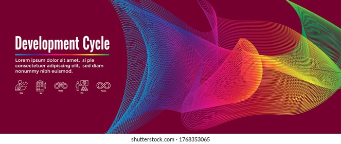 Operaciones de desarrollo y ciclo de vida: conjunto de iconos DevOps